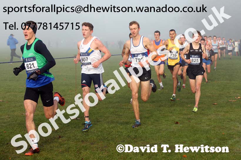 Junior men, European Cross Country Trials, Sefton Park, Liverpool. Photo: David T. Hewitson/Sports for All Pics